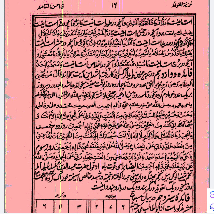 استخاره و آداب دعا در مجربات هاشمی